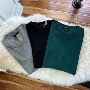Classic J. Crew Tippi Sweaters, Set of Three.